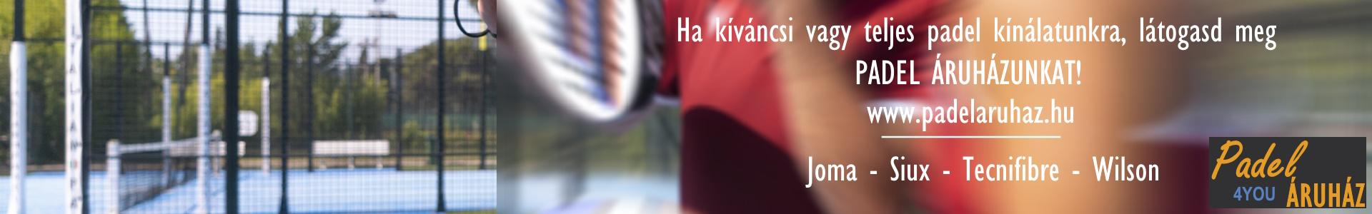 Pade Áruházunk folyamatosan bővülő kínálattal várja a padel sportág rajongóit!