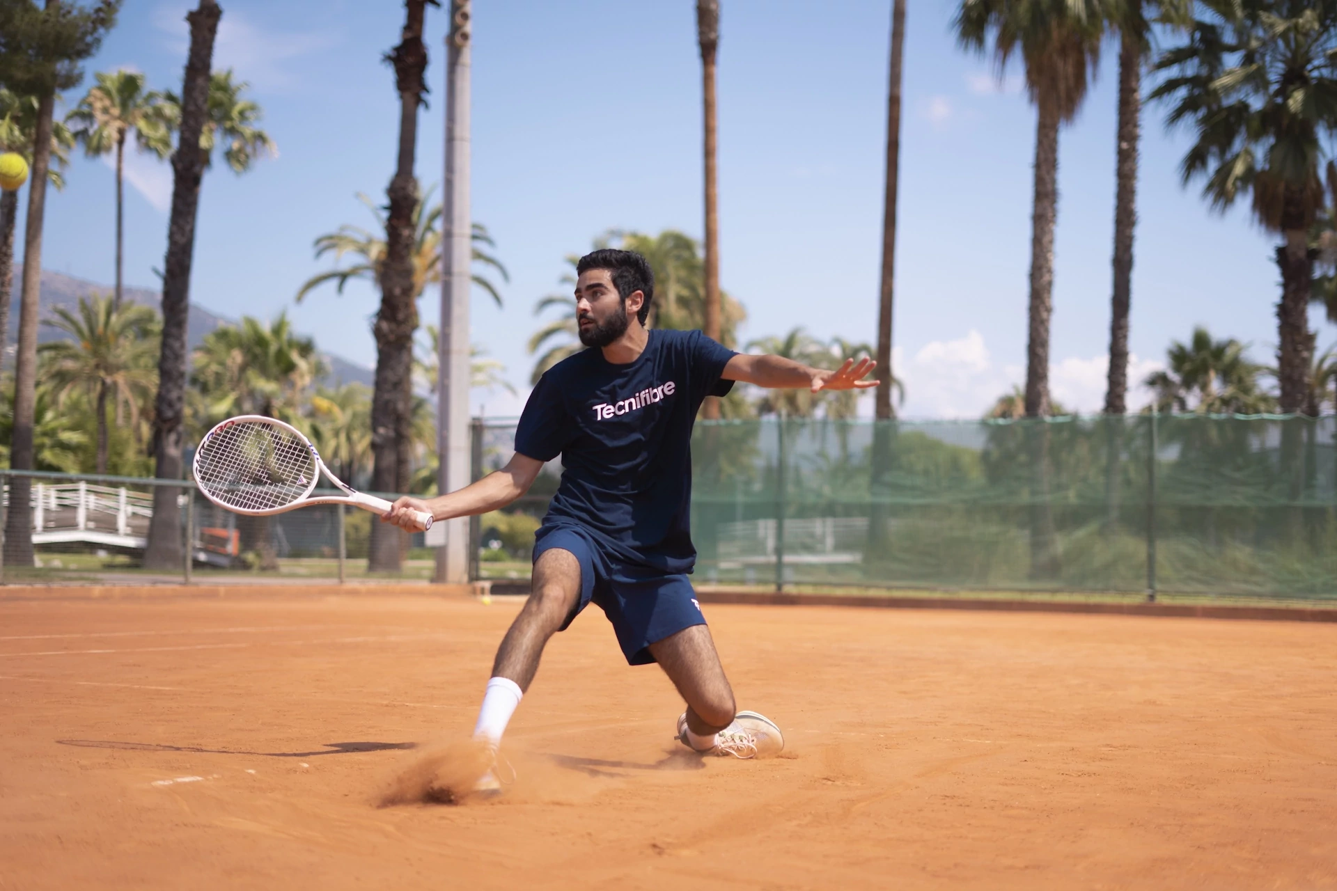 Tecnifibre Team Cotton Tee Marine (sötétkék) férfi pólóing