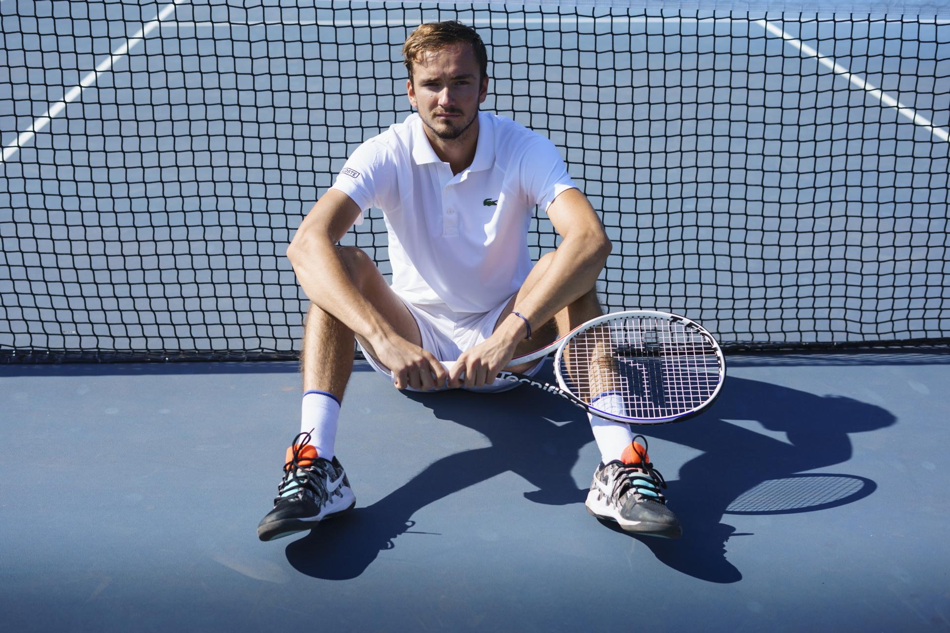 Daniil Medvedev és a Tecnifibre TFight 305 RS teniszütő
