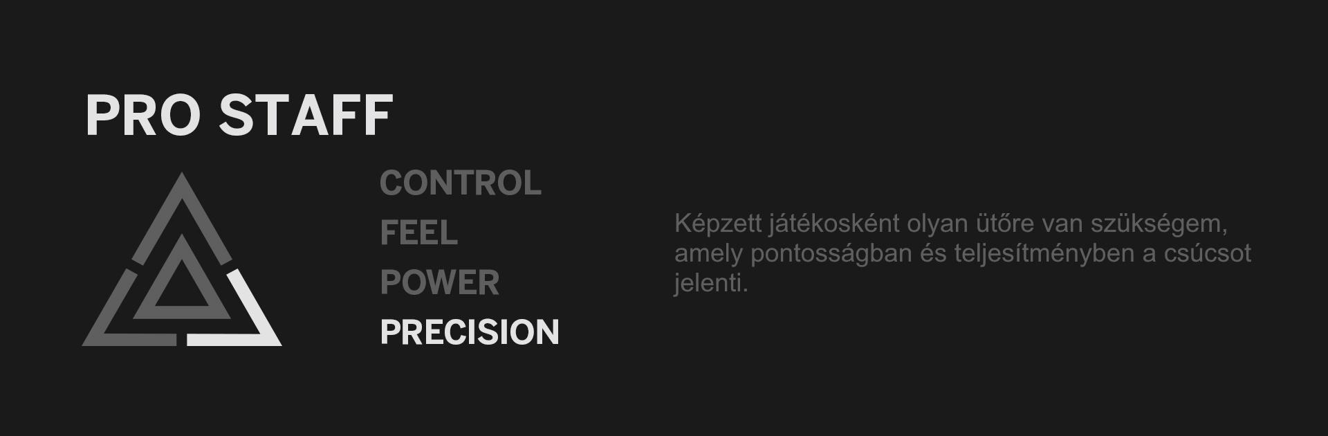 Wilson Pro Staff v13 teniszütő szegmentációja
