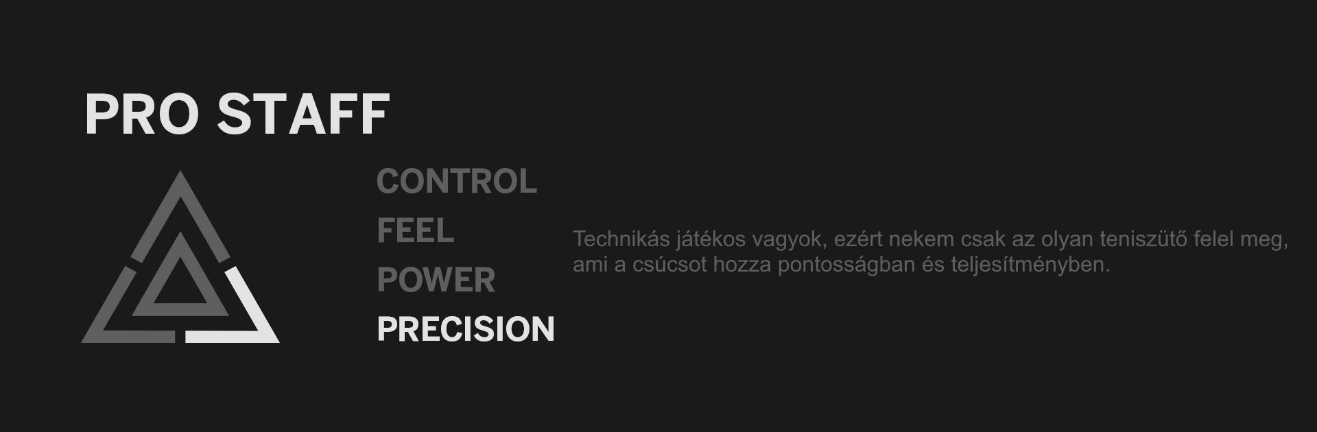 Wilson Pro Staff v13 teniszütők szegmentációja: Pontosság